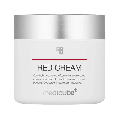 کرم ضد جوش و تسکین دهنده مدی کیوب Medicube مدل Red Cream کاسه ای حجم 50 میل